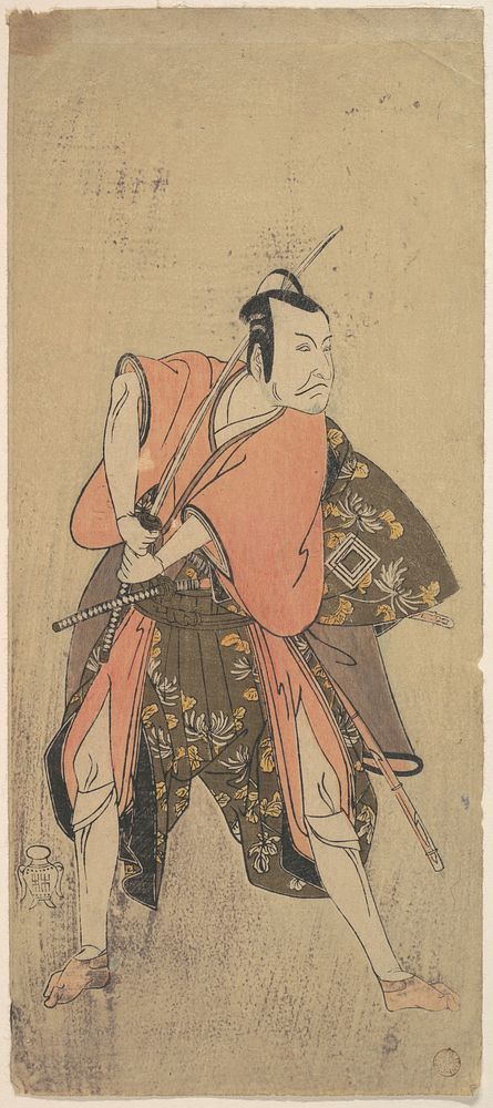 The Actor Ichikawa Danjuro V as a Samurai Ready to Fight by Katsukawa Shunshō