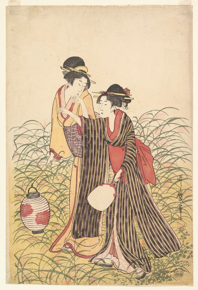 Elopers in Musashino by Utamaro Kitagawa (1754–1806)