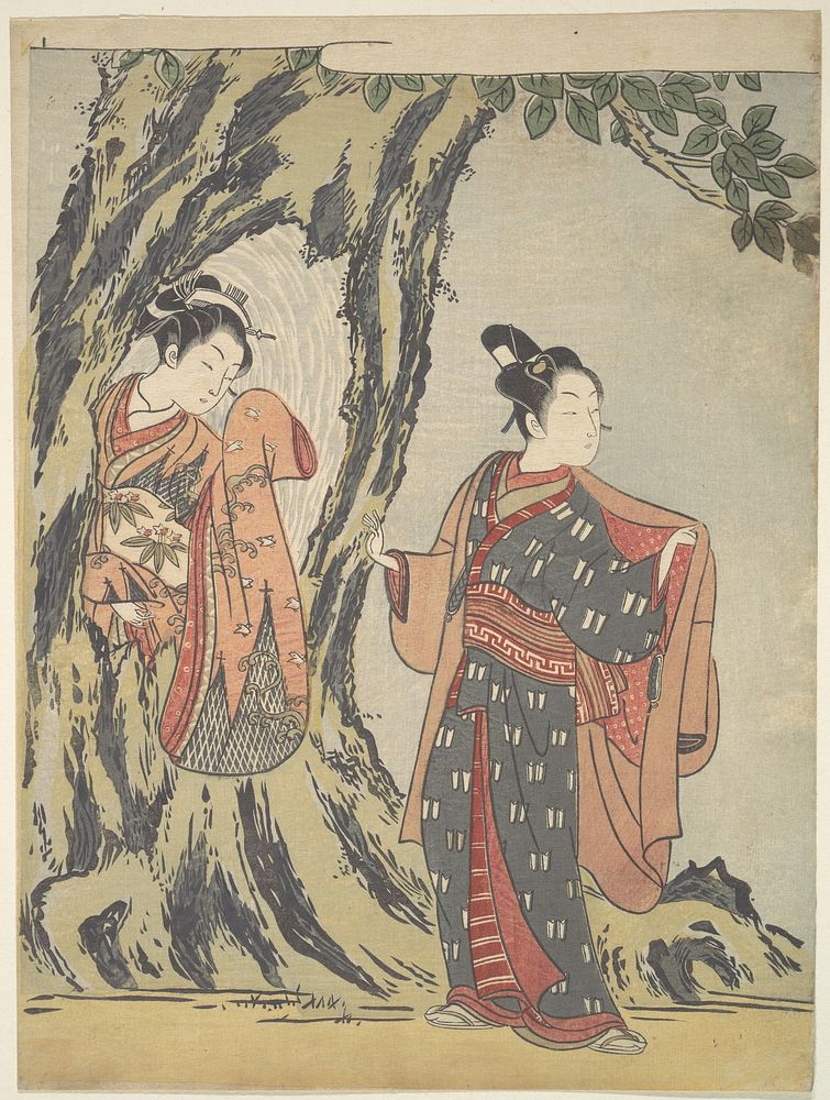 Two Young People by Suzuki Harunobu