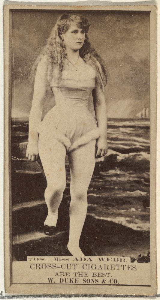 Card Number 708, Ada Webb, from the Actors and Actresses series (N145-3) issued by Duke Sons & Co. to promote Cross Cut…