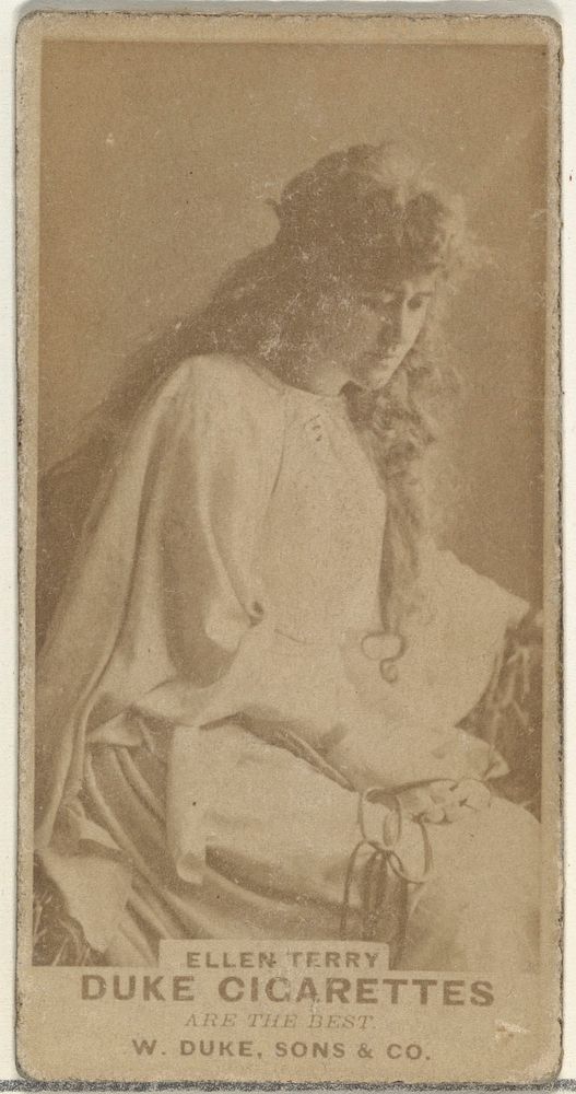 Ellen Terry, from the Actors and Actresses series (N145-7) issued by Duke Sons & Co. to promote Duke Cigarettes