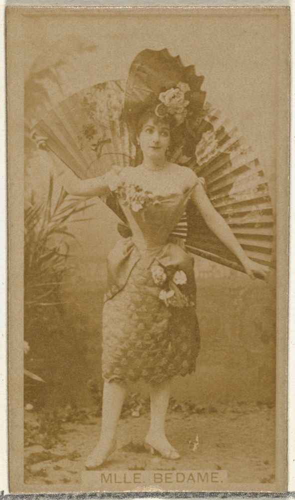 Mlle. Bedame, from the Actors and Actresses series (N145-8) issued by Duke Sons & Co. to promote Duke Cigarettes