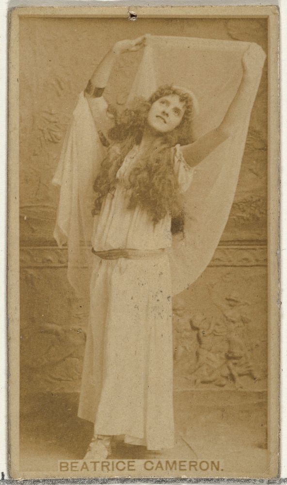Beatrice Cameron, from the Actors and Actresses series (N145-8) issued by Duke Sons & Co. to promote Duke Cigarettes