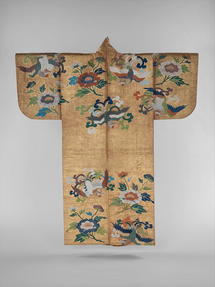 Noh Costume (Nuihaku) with Phoenixes and Peonies, Japan