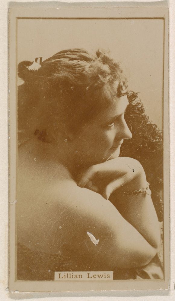 Lillian Lewis, from the Actresses series (N245) issued by Kinney Brothers to promote Sweet Caporal Cigarettes