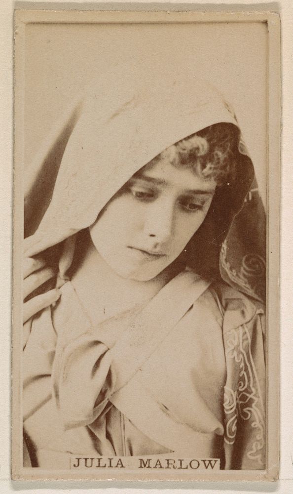 Julia Marlow, from the Actresses series (N245) issued by Kinney Brothers to promote Sweet Caporal Cigarettes