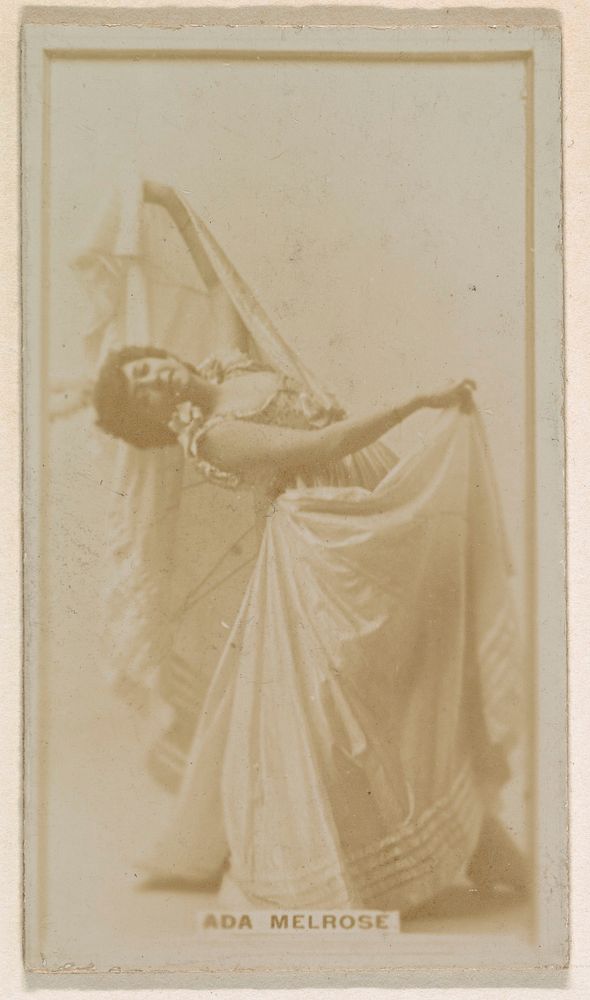 Ada Melrose, from the Actresses series (N245) issued by Kinney Brothers to promote Sweet Caporal Cigarettes