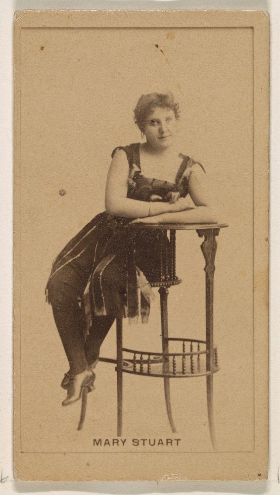 Mary Stuart, from the Actresses series (N245) issued by Kinney Brothers to promote Sweet Caporal Cigarettes