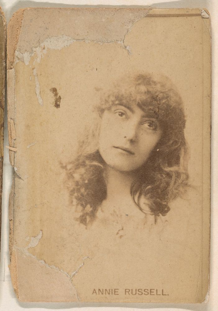 Annie Russell, from the Actresses series (N245) issued by Kinney Brothers to promote Sweet Caporal Cigarettes