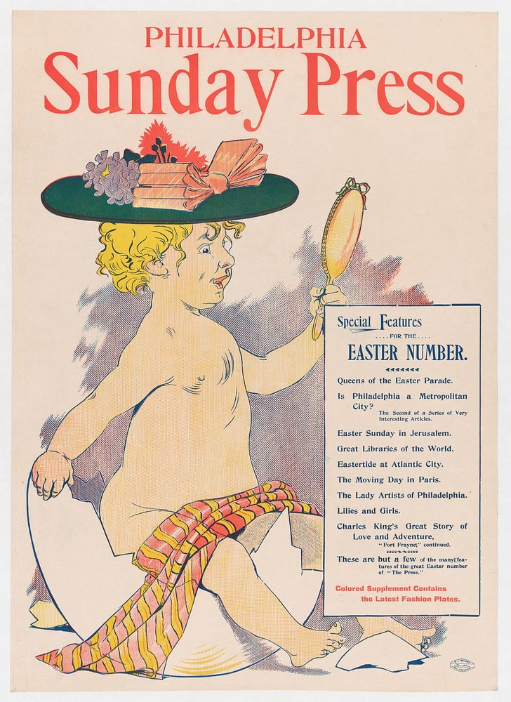 Advertisement for Philadelphia Sunday Press: Easter