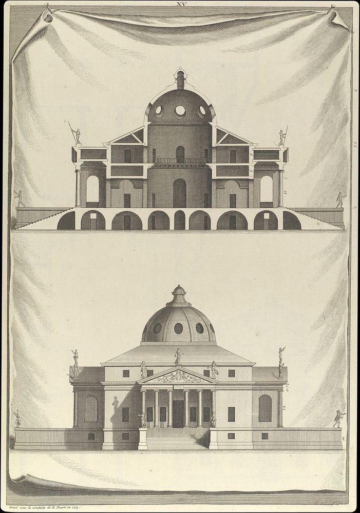Villa Rotunda, in The Architecture of A. Palladio in Four Books containing a Short Treatise on the Five Orders…