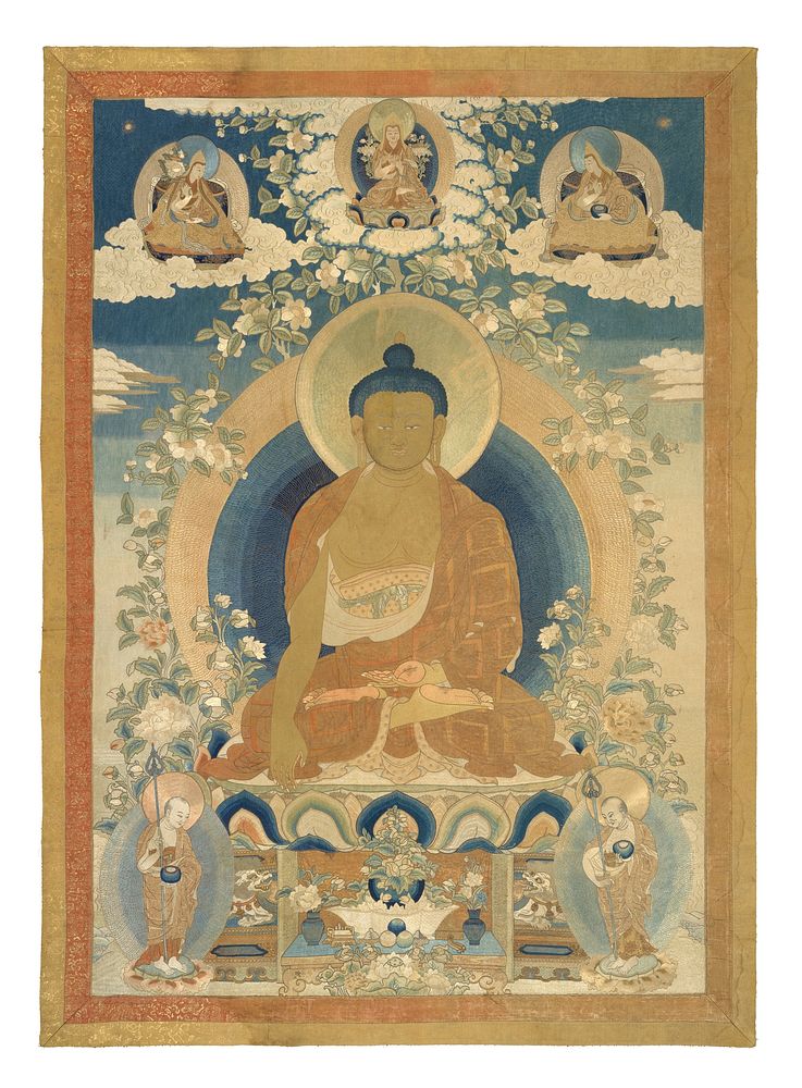 Buddha Shakyamuni with disciples, China