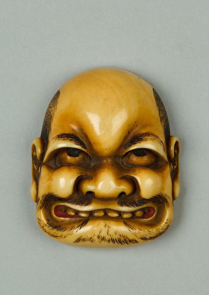 Netsuke of Mask of a Man