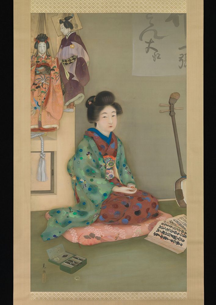 Female Chanter for Jōruri Puppet Theater 