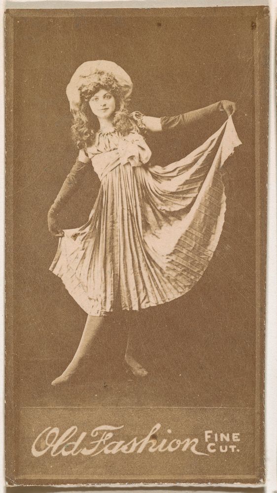 Dancer, from the Actresses series (N664) promoting Old Fashion Fine Cut Tobacco, 1888&ndash;90