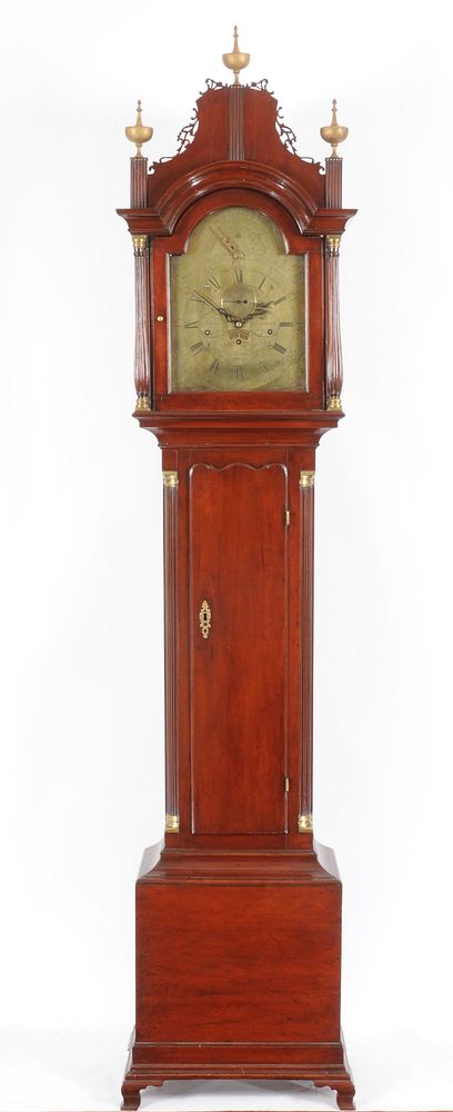 Eight-Day Tall Case Clock with Musical Movement, movement by Daniel Burnap