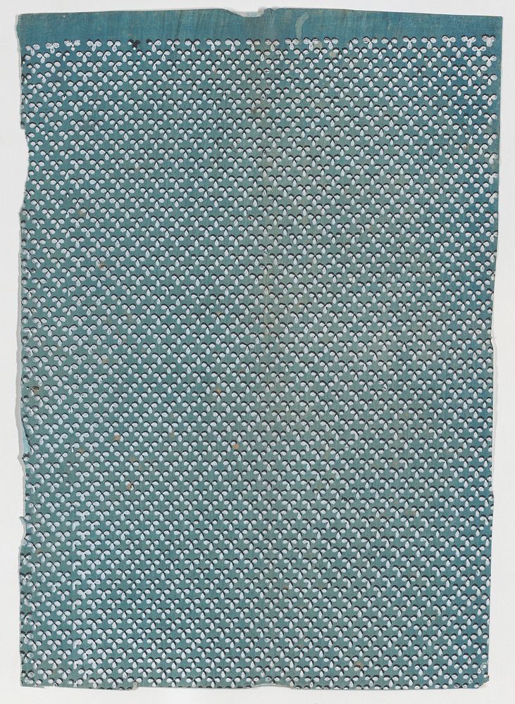 Sheet with overall pattern of dots in triangular shapes by Anonymous
