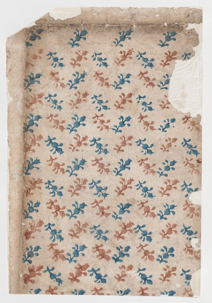 Sheet with overall floral pattern