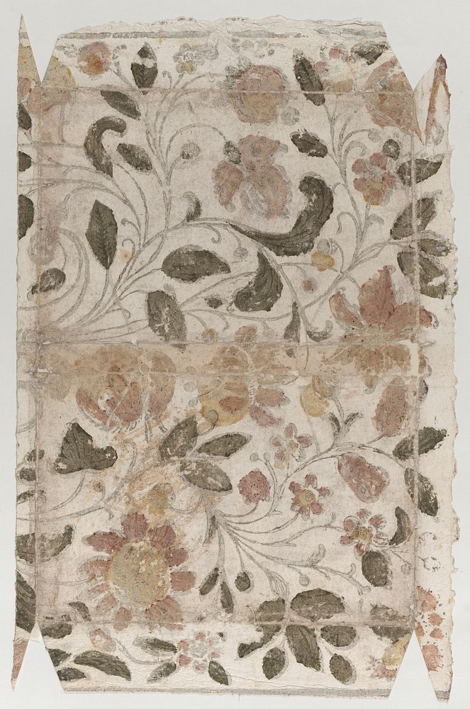 Book cover with overall floral pattern