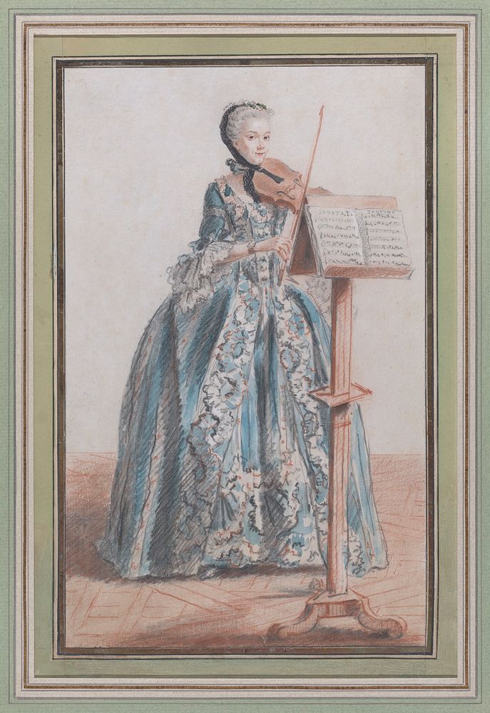 Woman Playing the Violin, Seen from the Front
