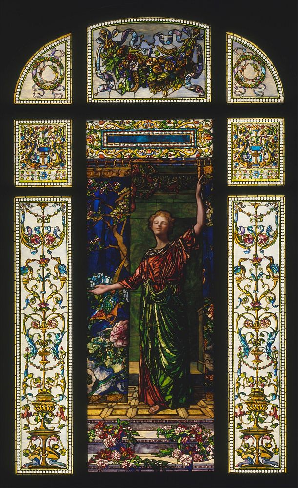 Welcome: Stained Glass Window from the Mrs. George T. Bliss House, New York by John La Farge
