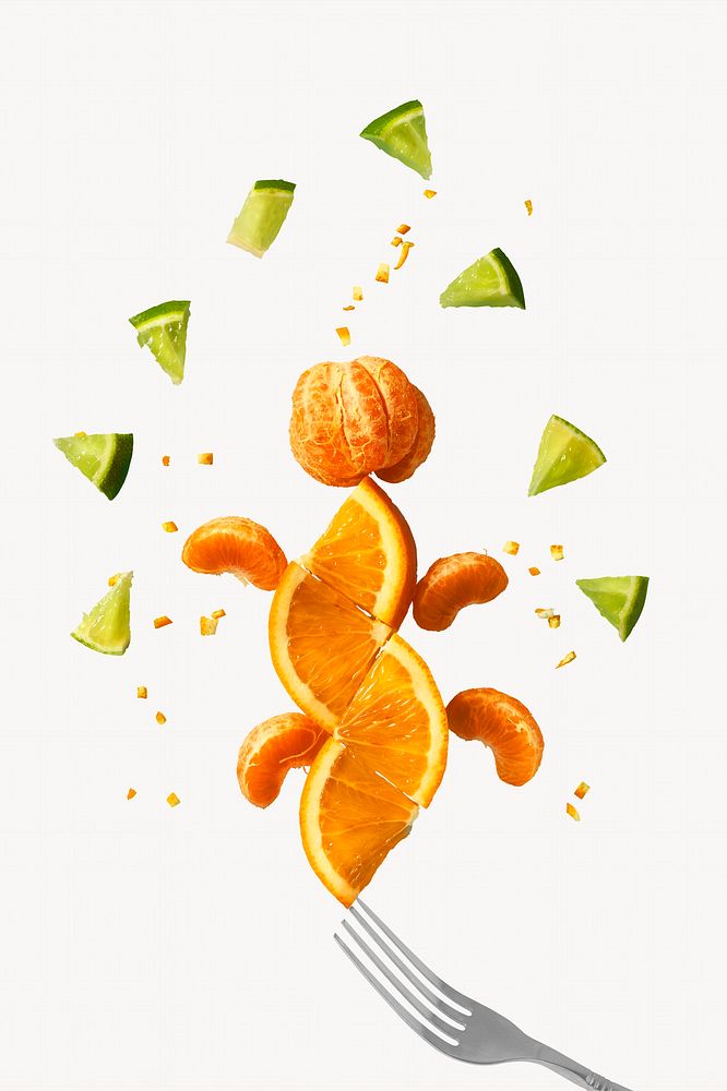 Fruit art, isolated image