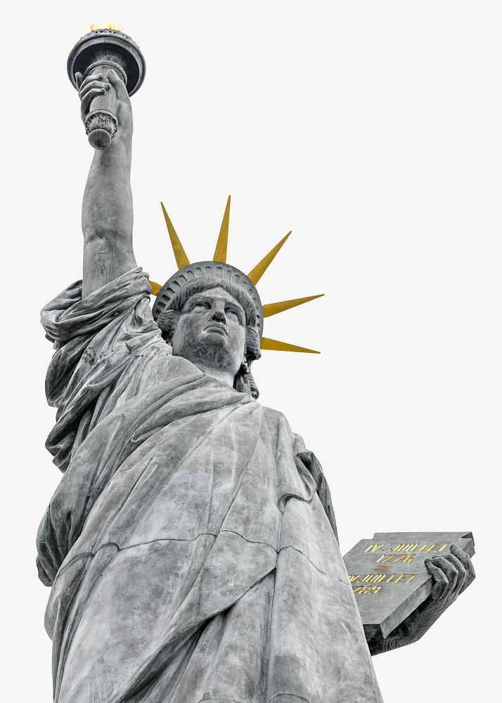Statue of Liberty, famous landmark image psd