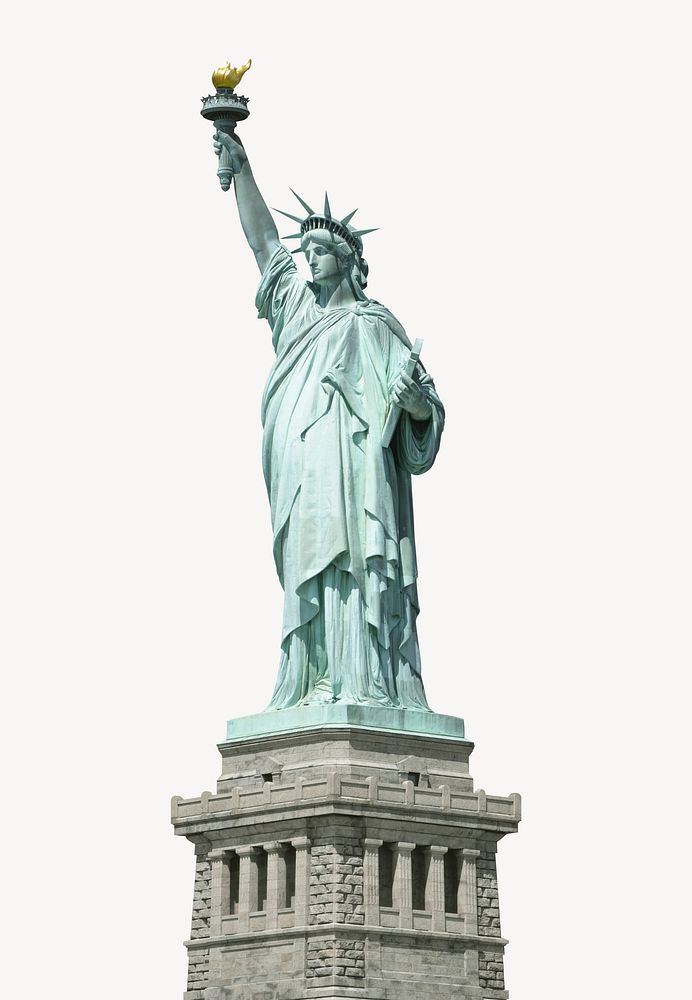 Statue of Liberty collage element, isolated image psd