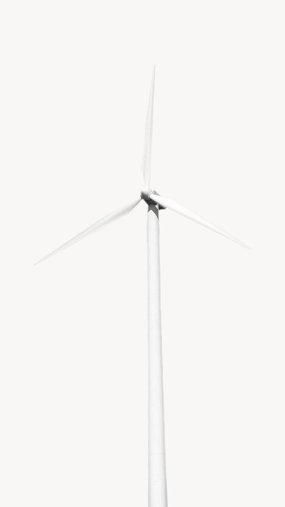 Wind propeller on white background
