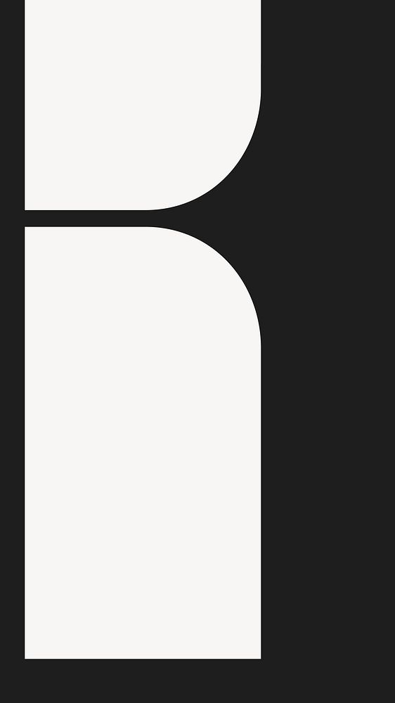Geometric shapes iPhone wallpaper, black minimal background vector