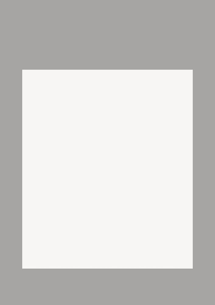 Minimal frame collage element, rectangle design vector