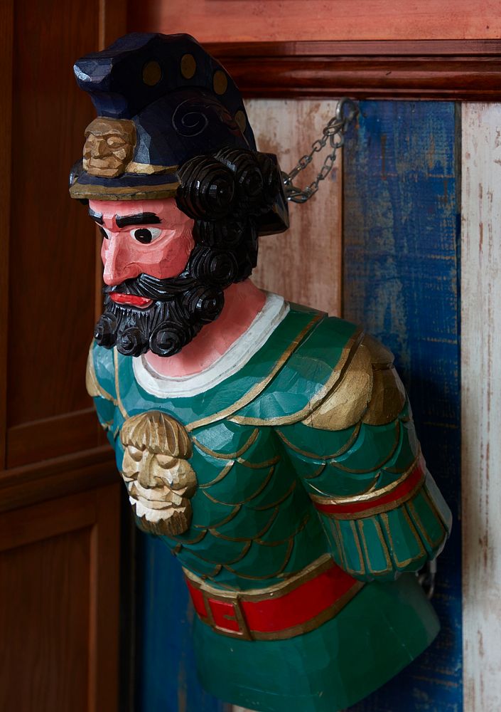                         A ship's figurehead at the Old Jail Museum, in St. Augustine, Florida                        