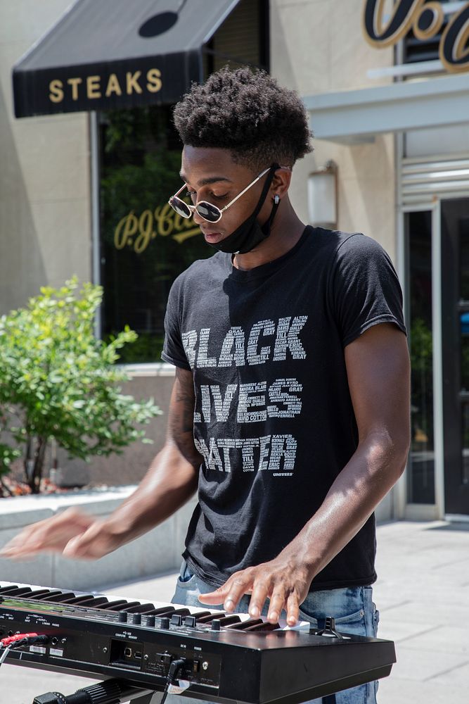                         Events along the Black Lives Matter Plaza at the 2020 Juneteenth Celebration                        