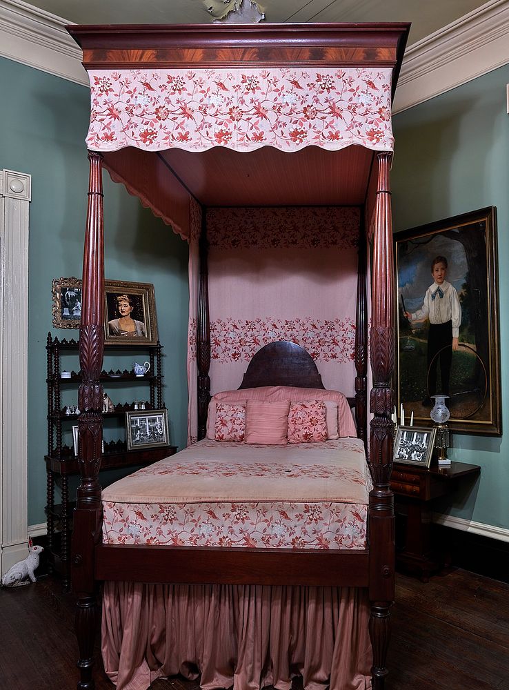                         Elegant bed at Houmas House and Gardens, a Louisiana plantation-era attraction that includes visitor…