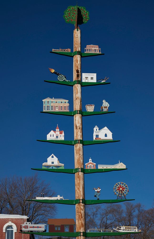                         The Brownville Heritage Tree, an art project of the historical society in Brownville, a village on…