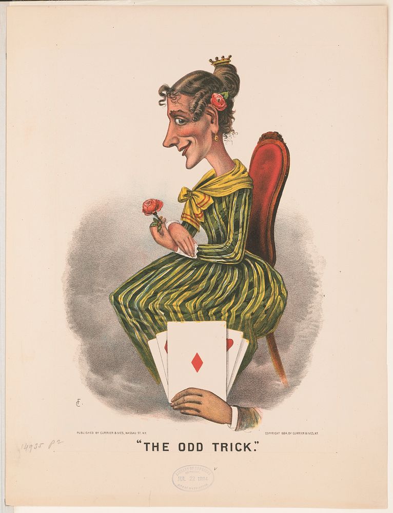 "The odd trick", Currier & Ives.