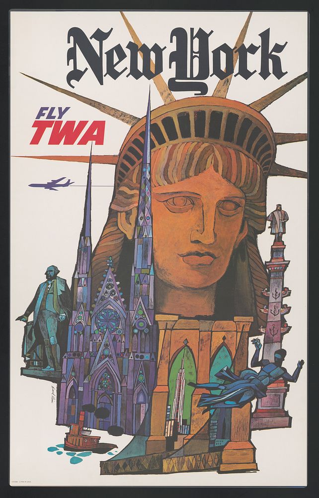 New York - Fly TWA / David Klein.