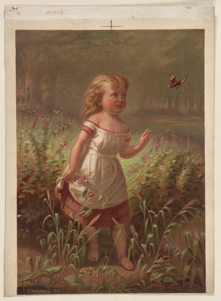 Little barefoot and the butterfly