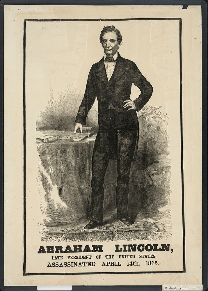 Abraham Lincoln, late president of the United states, assassinated April 14th, 1865