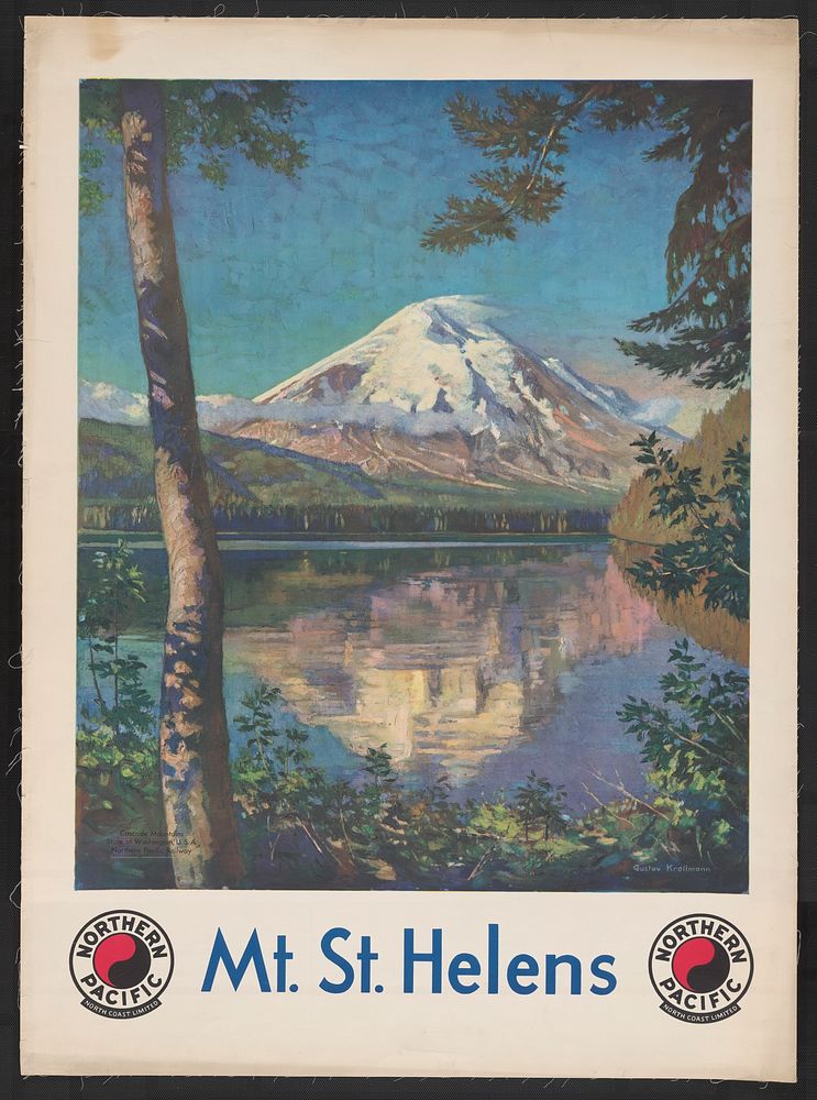 Mt. St. Helens Northern Pacific North Coast Limited.