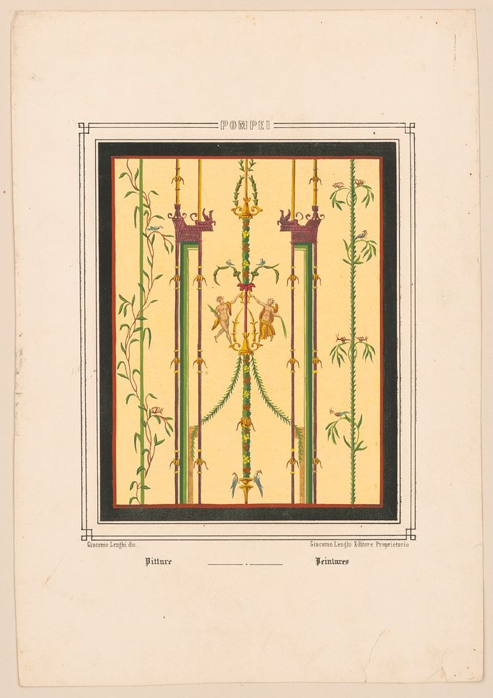 Pompei / Giacomo Lenghi dis. ; Giacomo Lenghi Editore Proprietario., Lenghi, Giacomo, artist