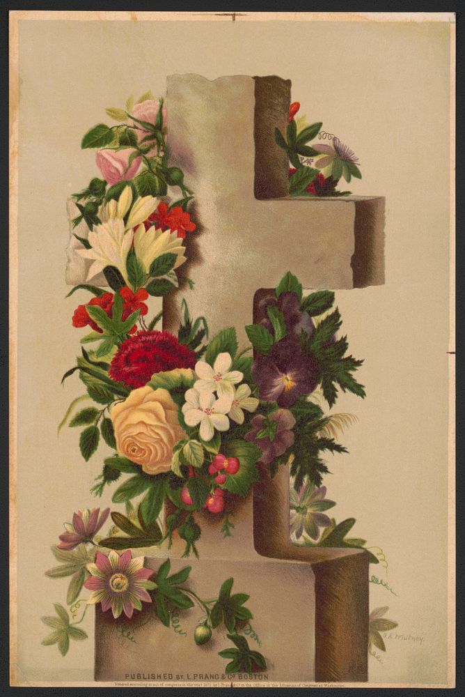 Prang's Easter cross / after Mrs. O.E. Whitney., L. Prang & Co., publisher