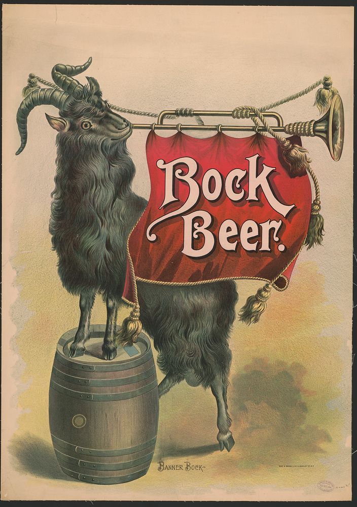Bock beer, banner Bock