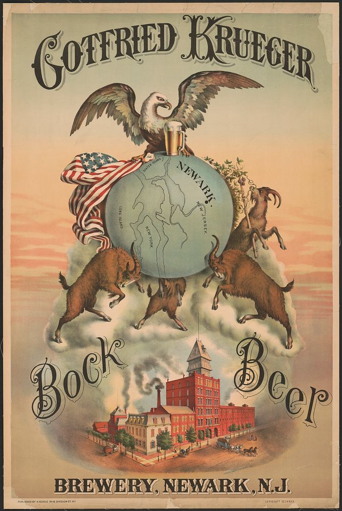 Gotfried Kruger brewery, Newark, N.J., Bock beer