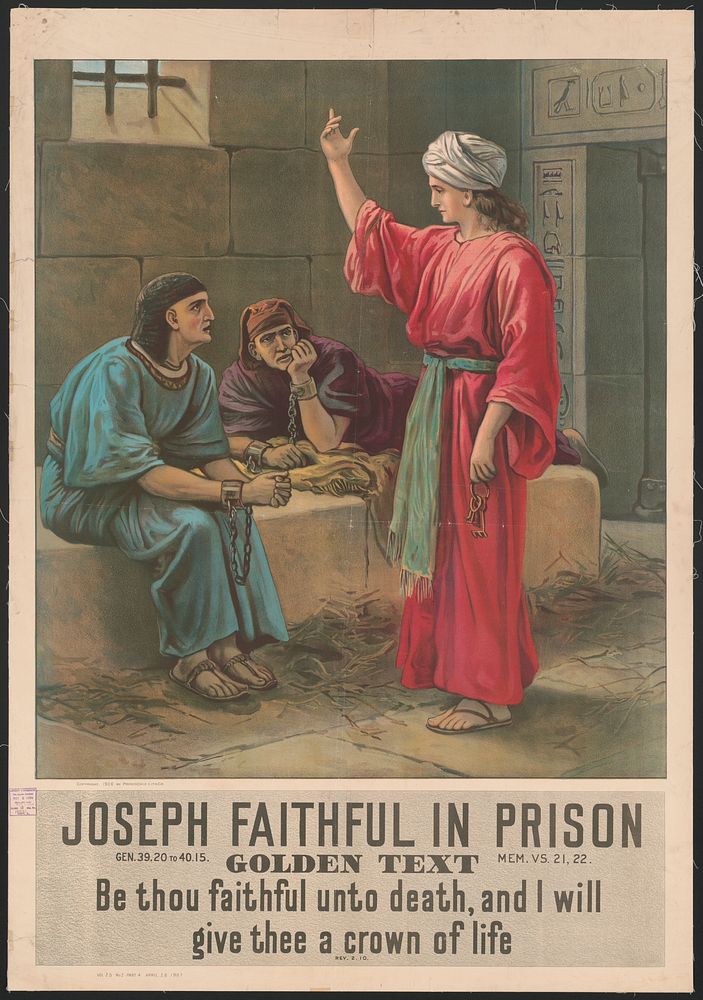 Joseph faithful in prison