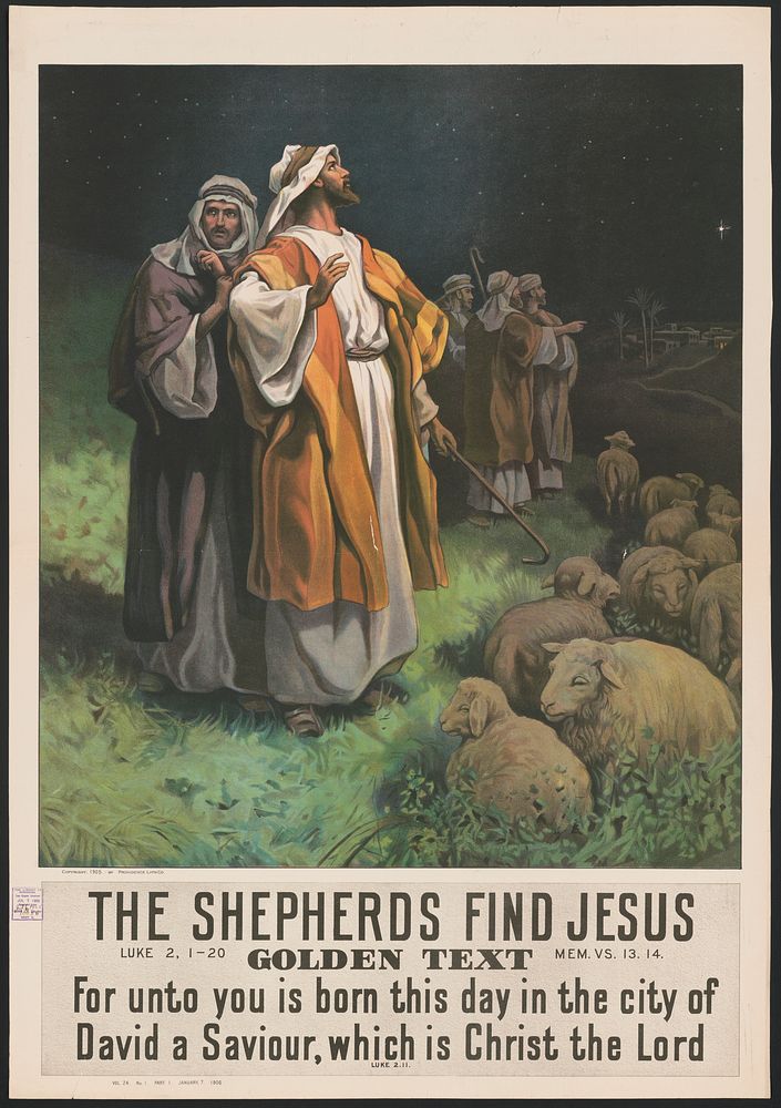 The shepherds find Jesus