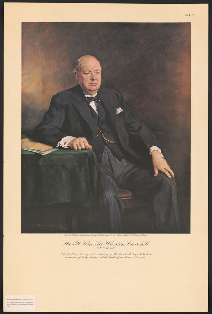 The Rt. Hon. Sir Winston Churchill, K.G., O.M., C.H.