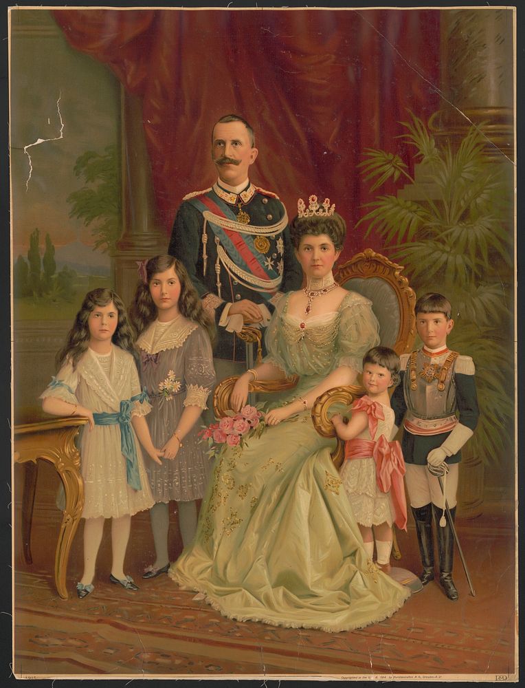 Victor Emanuel III and family