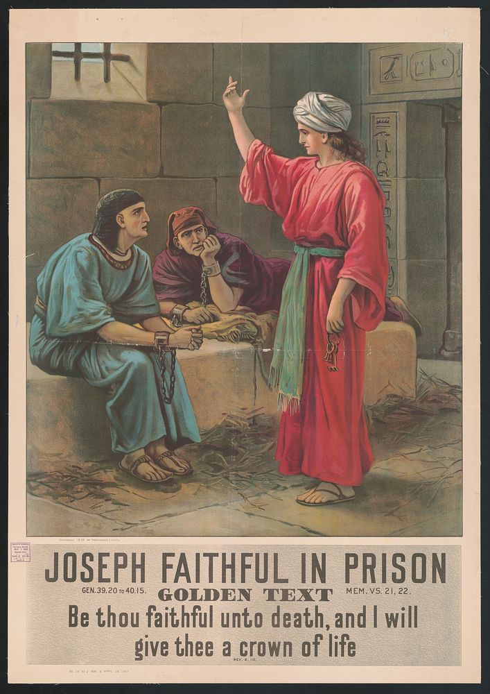 Joseph faithful in prison