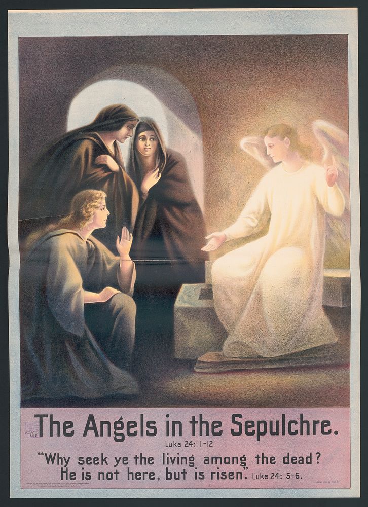 The angels in the sepulchre